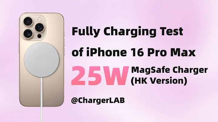 Fully Charging Test of iPhone 16 Pro Max With 25W MagSafe Charger (HK Version)