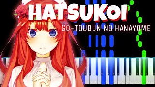 Video thumbnail of "Hatsukoi, Go-Toubun no Hanayome 2 • Ending Piano Synthesia TOSOOP"