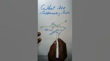 What are Supplementary Angles? #maths #mathematics #geometry #angles