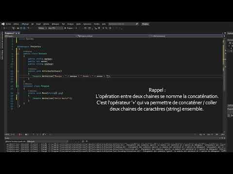 Learn C# 3/3: How to create a Class?