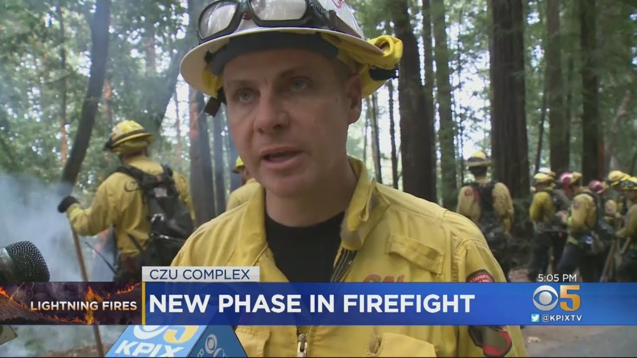 Crews Light Backfires As Battle Against CZU Complex Fires Continues