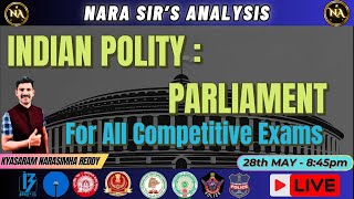 Indian Polity : Parliament for all competitive Exams #polity #parliament