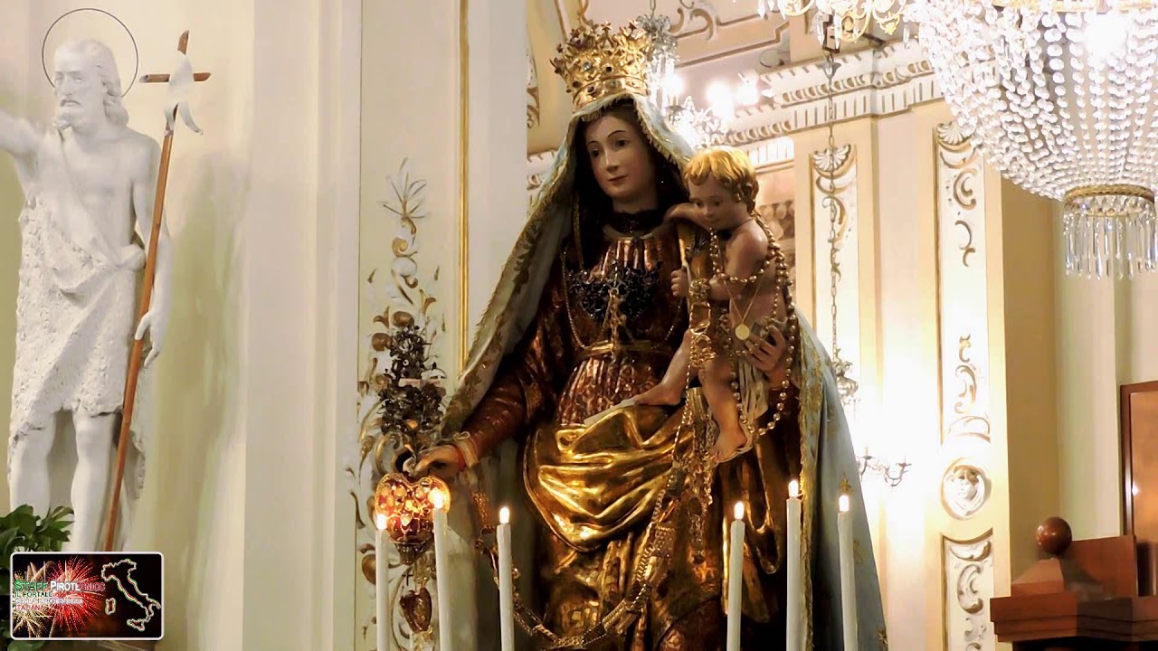 Aci Catena (CT) 11 Gennaio 2018 Rientro Madonna al Santuario e Canto delle Litanie Lauretane