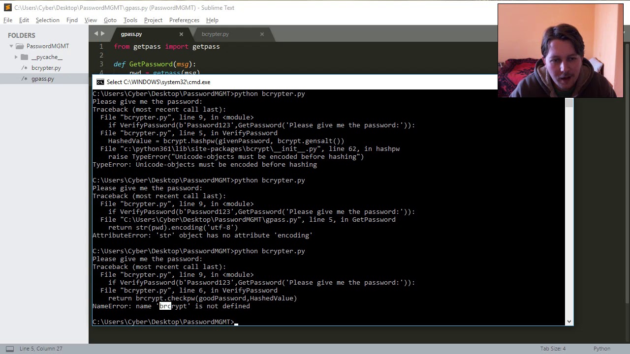 Python - PasswordMGMT - YouTube