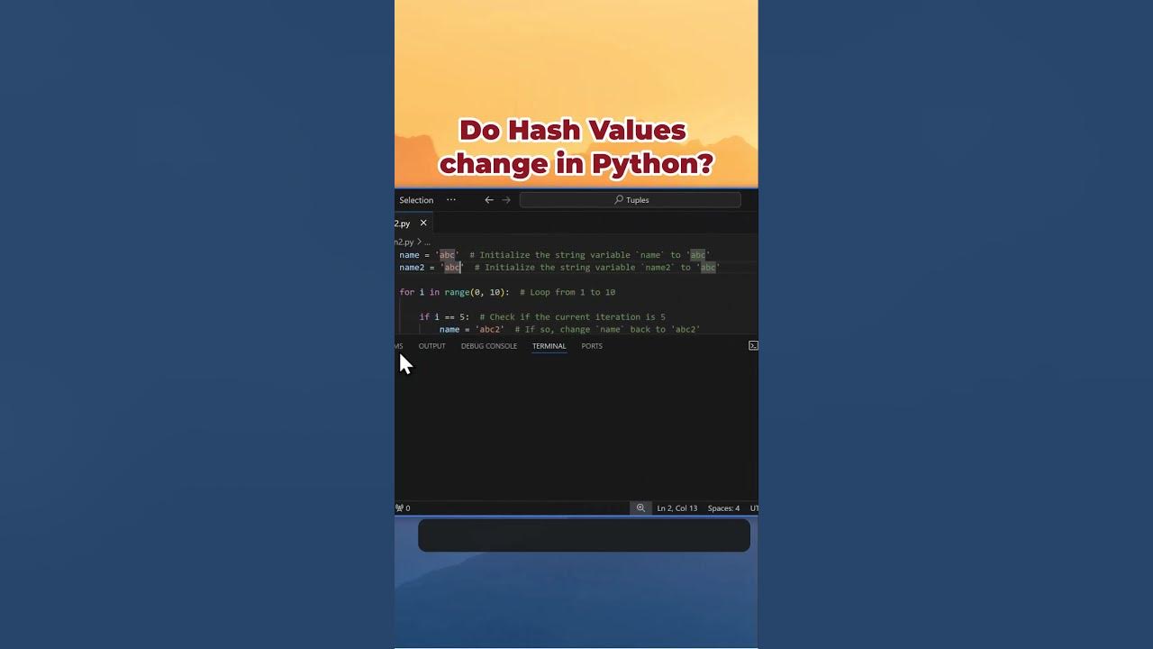 Python Hash Values and Hash Caching in Action #hashing #cryptography # ...