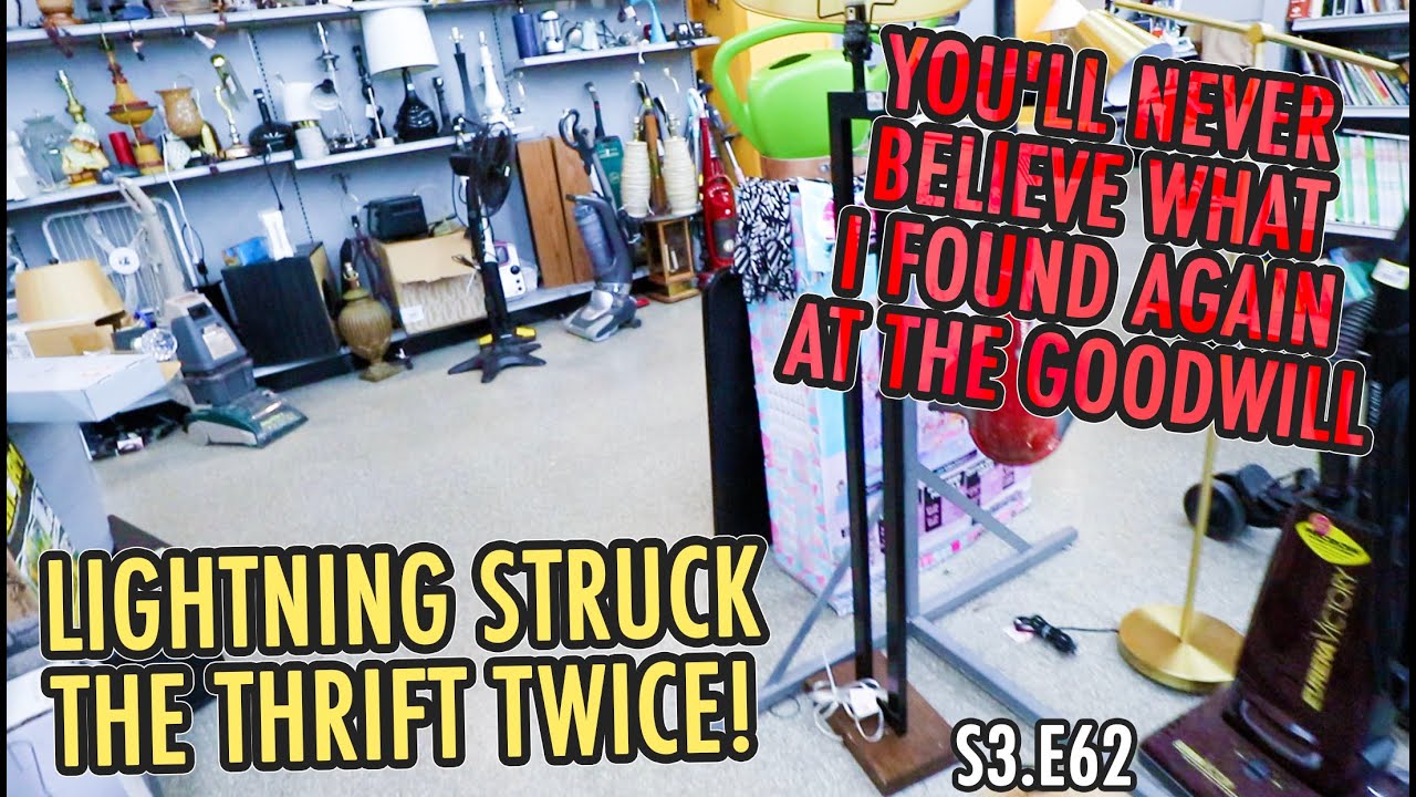 LIGHTNING STRUCK THE THRIFT TWICE! YOU'LL NEVER BELIEVE WHAT I FOUND ...