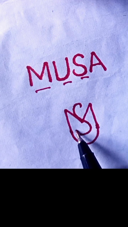 Musa name logo #logosign #youtubeshorts #logo #viral #ytshorts - YouTube