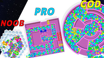 Multi Maze 3D (vs) Ball Merge 2048: Level Up Balls All Level🕹️Android, ios gameplay