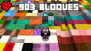 Conseguí TODOS los BLOQUES en Minecraft Hardcore