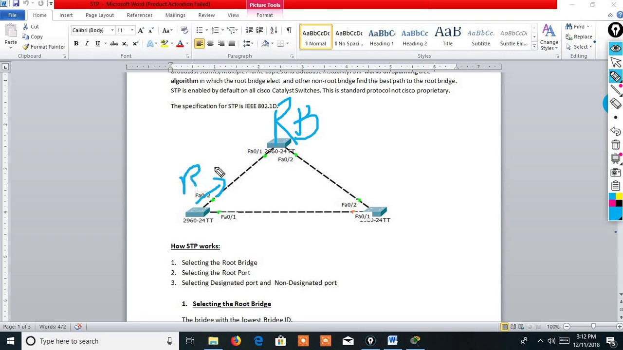 STP Spanning Tree Protocol in Hindi by Devendra Pratap Singh - YouTube