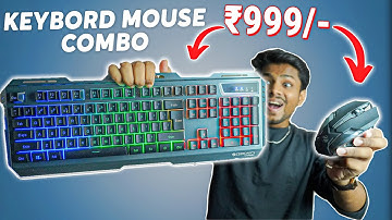 Best Gaming Keyboard Mouse Combo under ₹999/- | Zebronics Zeb Transformer 1