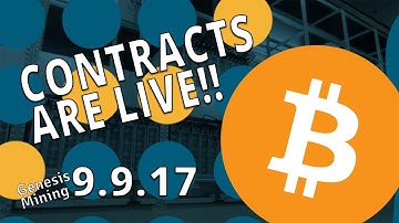 Genesis Mining Contracts are LIVE!