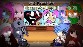 FnF react to Friday Night Funkin' Battle for Corrupted Island Demo (Vs BFDI Glich) // [Gacha Club]