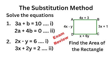 Substitution Method EXPLAINED: How to Solve Simultaneous Linear Equations for Beginners #maths