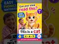 Easy Phonics Sentences for Kids 🐱🐶 | CVC Reading Practice | Simple English Sentences. #phonics