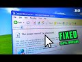 The Page Cannot be Displayed Windows Xp (How to Fix in 2021)