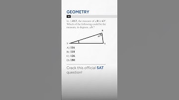 SAT Math Geometry: Solve for Angle S in Triangle RST! #satmath #satprep #geometry #shorts