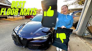 Match Highlights BEST Alfa Romeo Giulia Floor Mats !! (GIVEAWAY)