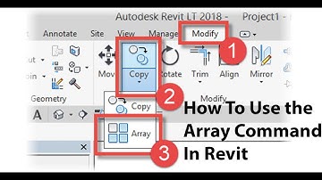 How to use Array command in REVIT