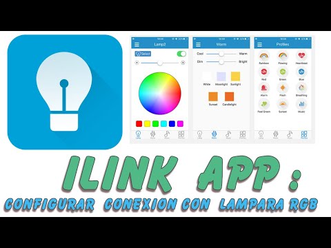 Ilink  app: Como configurar tu conexión para enlazar con la lampara RGB.