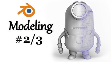Blender 3D Character - Minion tutorial series - Part 2 - Modeling part (2/3)