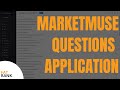 MarketMuse Questions Application | Find Q+A For Content Expansion