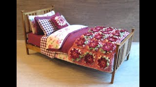 1/12th Scale Single Bed Tutorial  Part Two  Making The Bedding