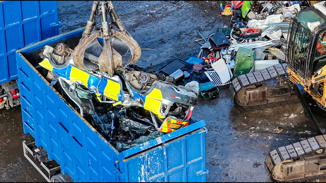 Epic Scrap Yard Action in Liverpool! | Police Bomb Disposal Car Among the Scrap