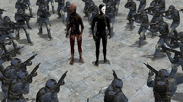 SCP-106 ULTIMATE VS 100 SCP GUARD!! Garrys Mod Sandbox