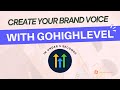 Create Your Brand Voice with GoHighLevel in Under 5 Seconds