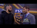 Volkan Oezdemir talks to John Gooden after making weight | INTERVIEW | UFC FIGHT NIGHT