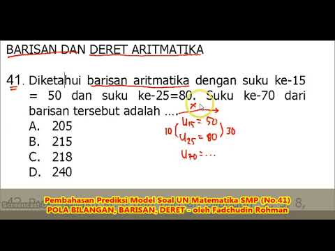 16+ 50 soal dan jawaban baris dan deret matematika ideas in 2021 