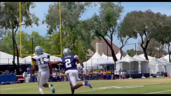 Watch rookie WR Jalen Tolbert chemistry with Dak. Quickly being WR2