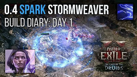 SPARK CoC Stormweaver Build Diary Day 1 - Path of Exile 2: 0.4 The Last of the Druids