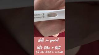 Live Pregnancy Test #infertility #ttc # firstresponse