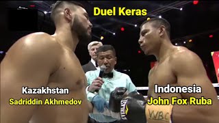 Duel Berlangsung Keras Petinju Indonesia vs Petinju Kazakhstan | WBC Asian Boxing Council