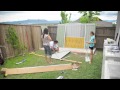 Erecting a shed Erecting a shed