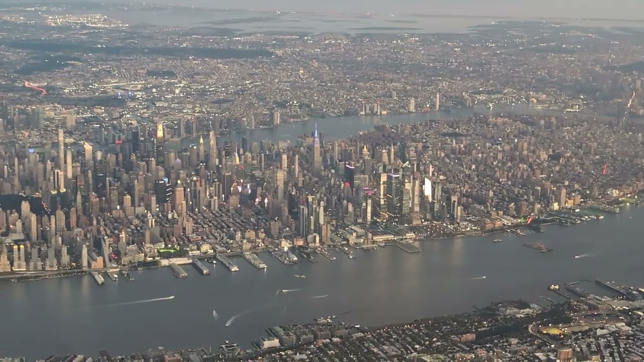 Nice Views of NYC, TakeOff, ClimbOut from EWR Newark in SAS A321 NX Aircraft on 2025.09.11 Part 2./2