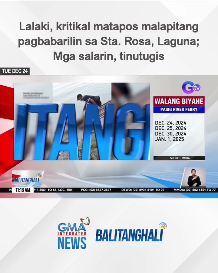 Lalaki, kritikal matapos malapitang pagbabarilin; Mga salarin, tinutugis | Balitanghali
