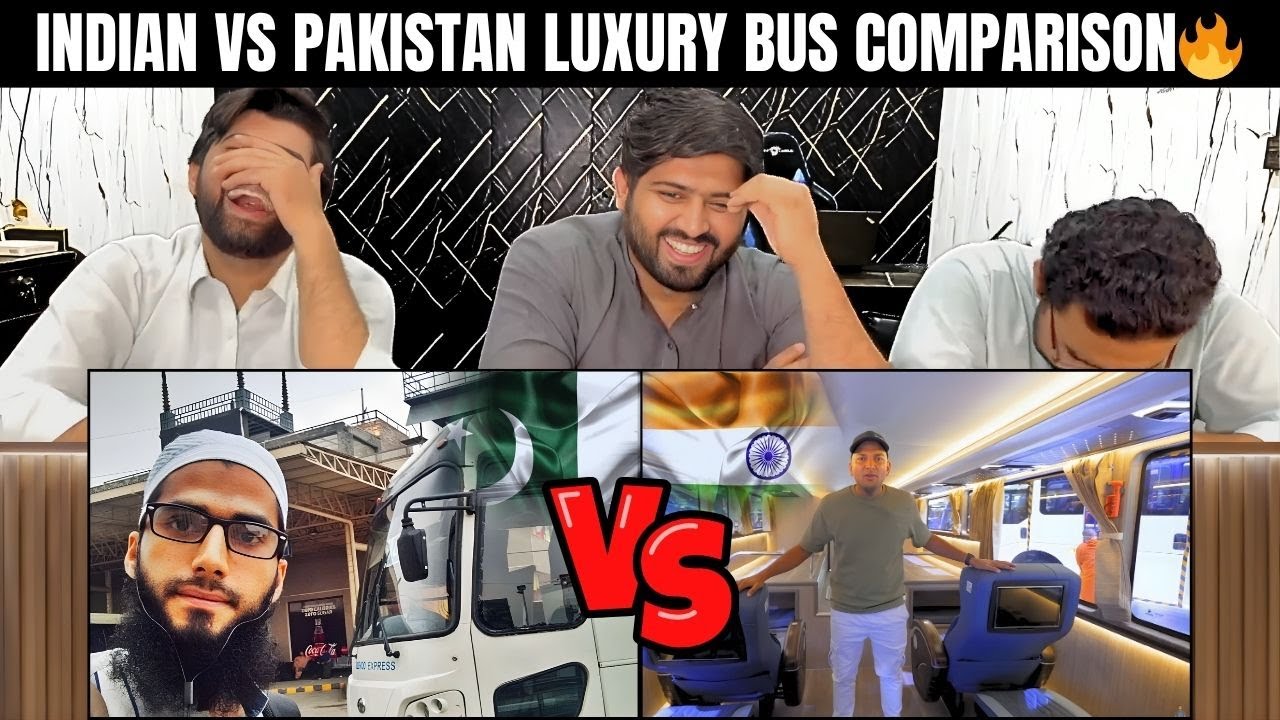 Reaction On भारत 🇮🇳 Luxury Buses Vs पाकिस्तान 🇵🇰 Luxury Buses | Pakistani Reaction 🔥