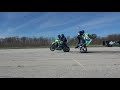 360 bmx flat land trick on sportbike  pro rider kyle sliger stunt