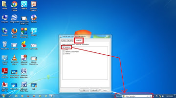 How to Add Search Bar Page in Task Bar in Windows 7