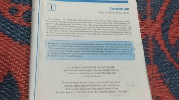 Class 12 chapter  1 INVOCATION