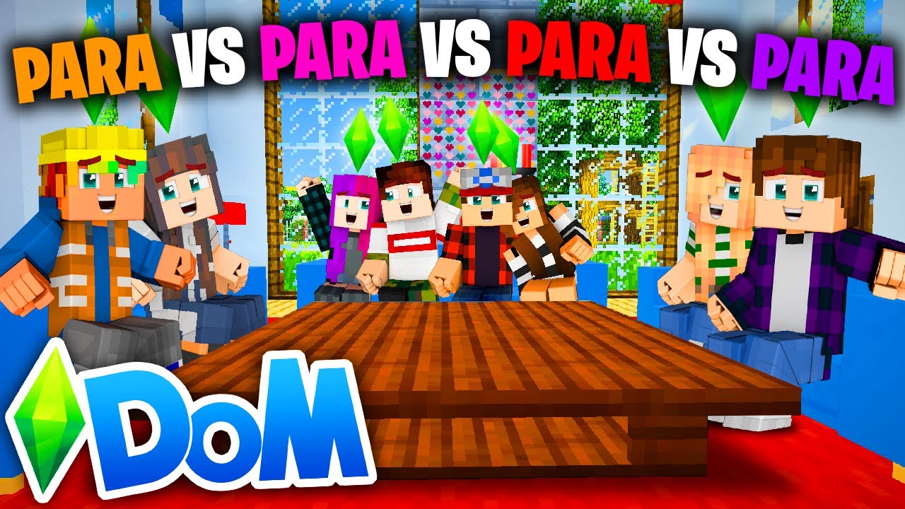 😍😱 MINECRAFT DOM #67 - PARA VS PARA VS PARA VS PARA! 