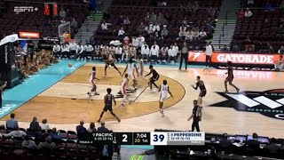 Pepperdine starts game off with 39-2 scoring run vs Pacific 😨 by PSC Highlights 21,557 views 1 month ago 3 minutes, 24 seconds