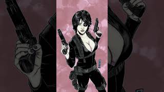 Marvel  X-Force DOMINO (NEENA THURMAN) digital art by @omerglitch #marvel #domino #deadpool