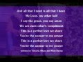 Skip Ewing - Answer To My Prayer ( + lyrics 1997)