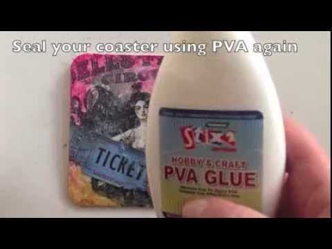 How to image transfer using PVA glue - Crafty Creatives box16!