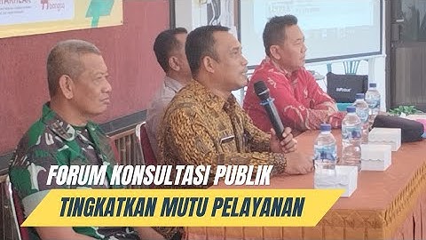 Tingkatkan Mutu Pelayanan, Kecamatan Dagangan Gelar Forum Konsultasi Publik