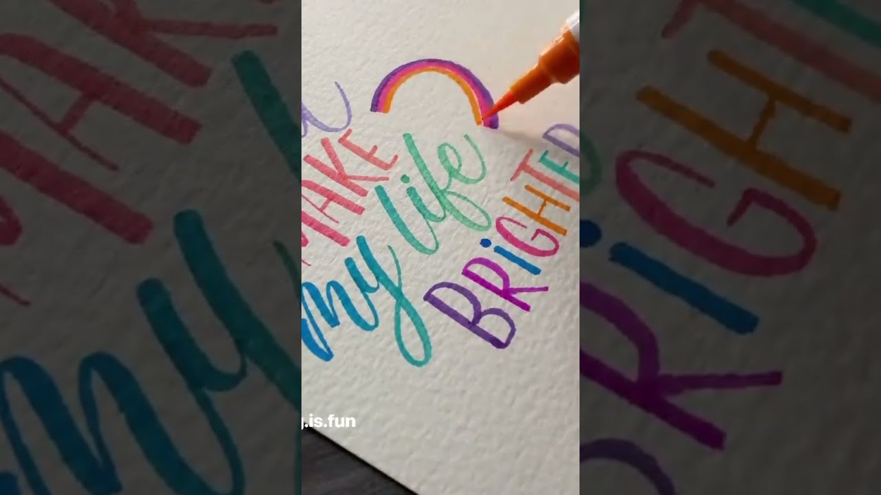 Brush Lettering Shorts Calligraphy Handlettering Moderncalligraphy Brushlettering